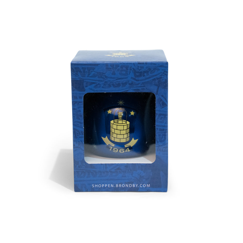 Julekugle - Blå med logo