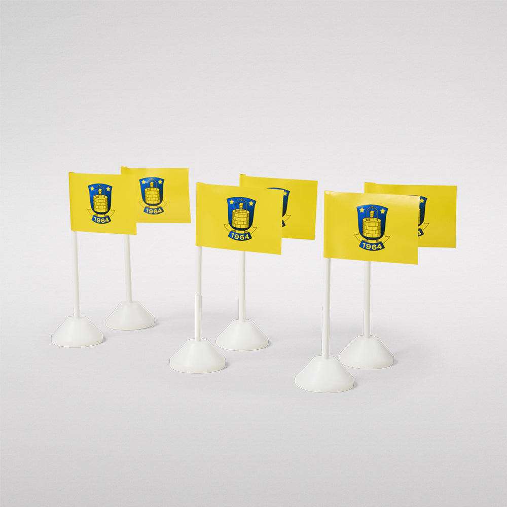 Brøndby Bordflag 6 stk.