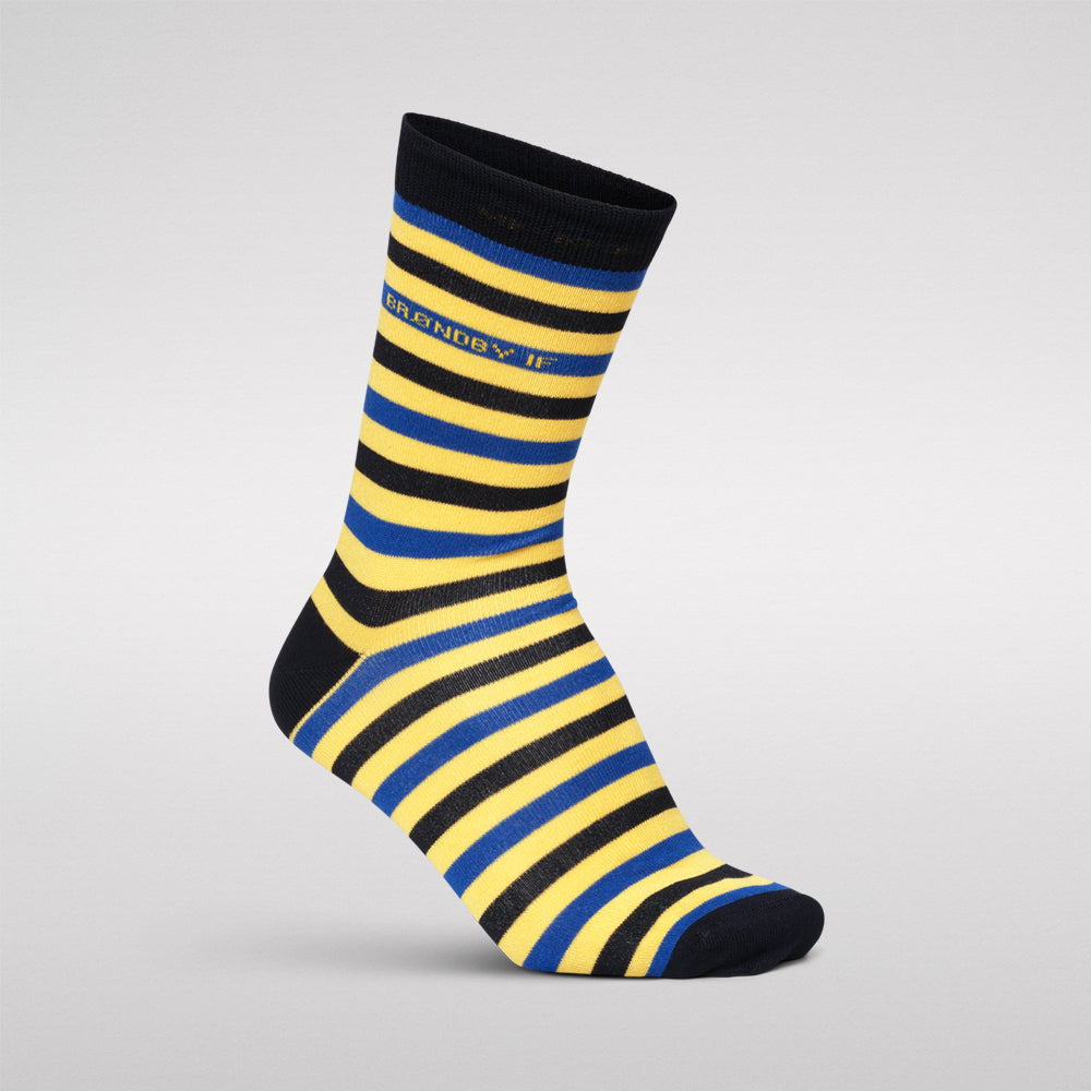 Brøndby Casual 2-pak sokker Navy/Striber