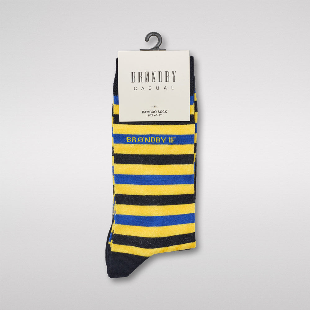 Brøndby Casual 2-pak sokker Navy/Striber