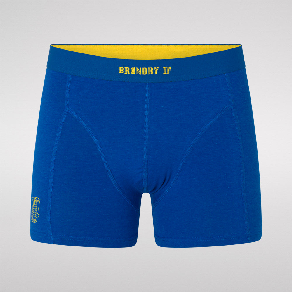 Brøndby Casual Boxershorts 3-pak Blå/Gul/Navy