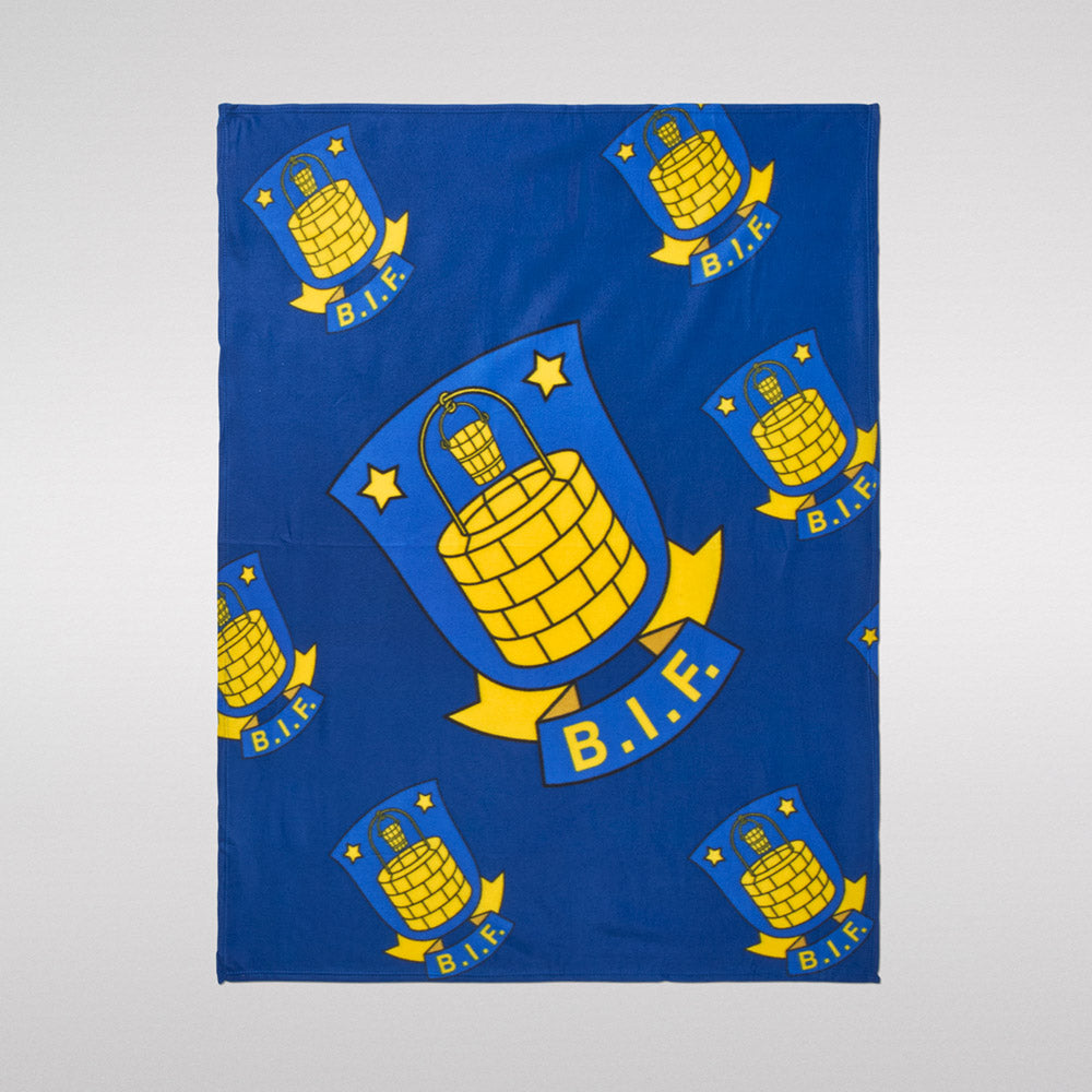 Brøndby Fleecetæppe med BIF Logo 130x160cm