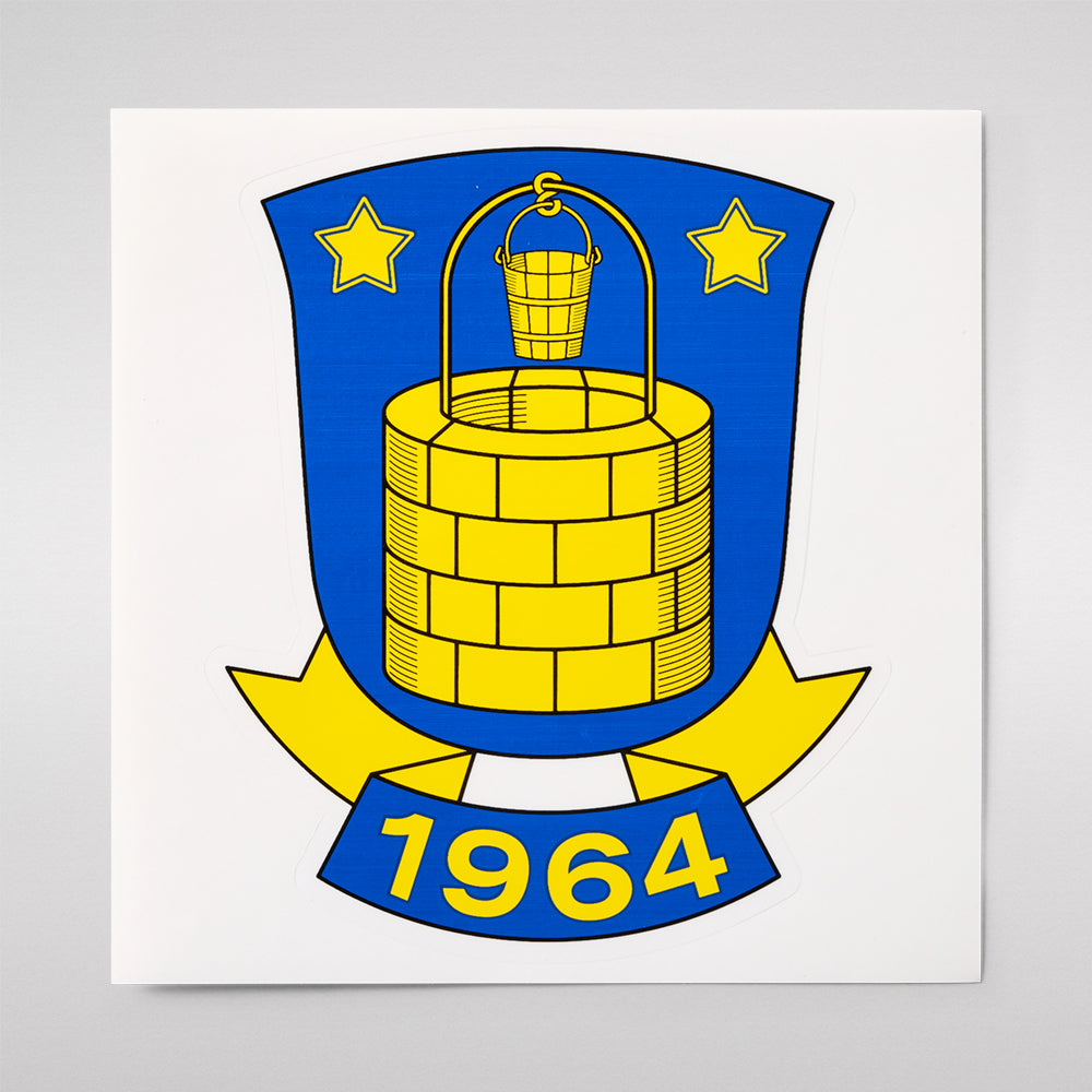 Brøndby Klistermærke logo 14 cm
