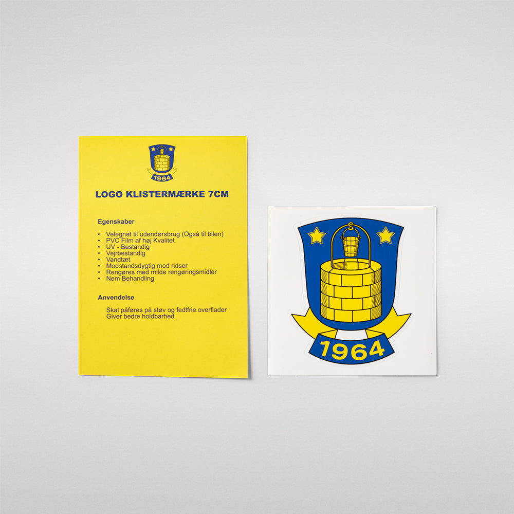 Brøndby Klistermærke logo 7 cm