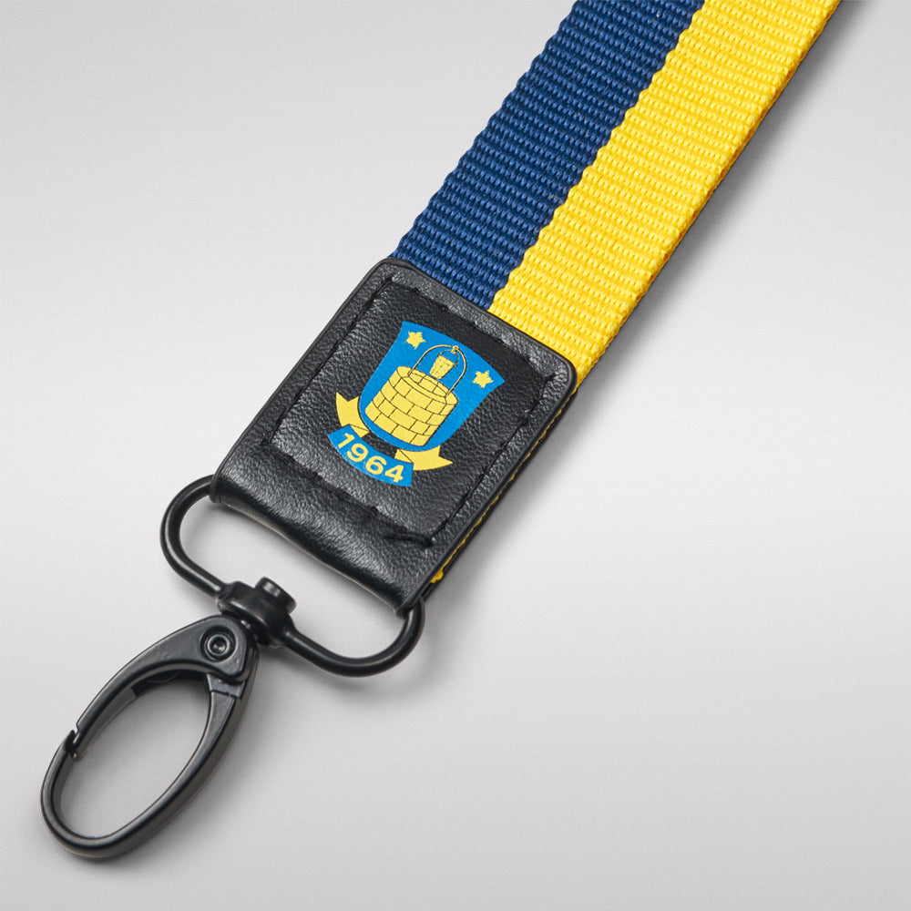 Brøndby Nøglesnor Gul/Blå - Lang model