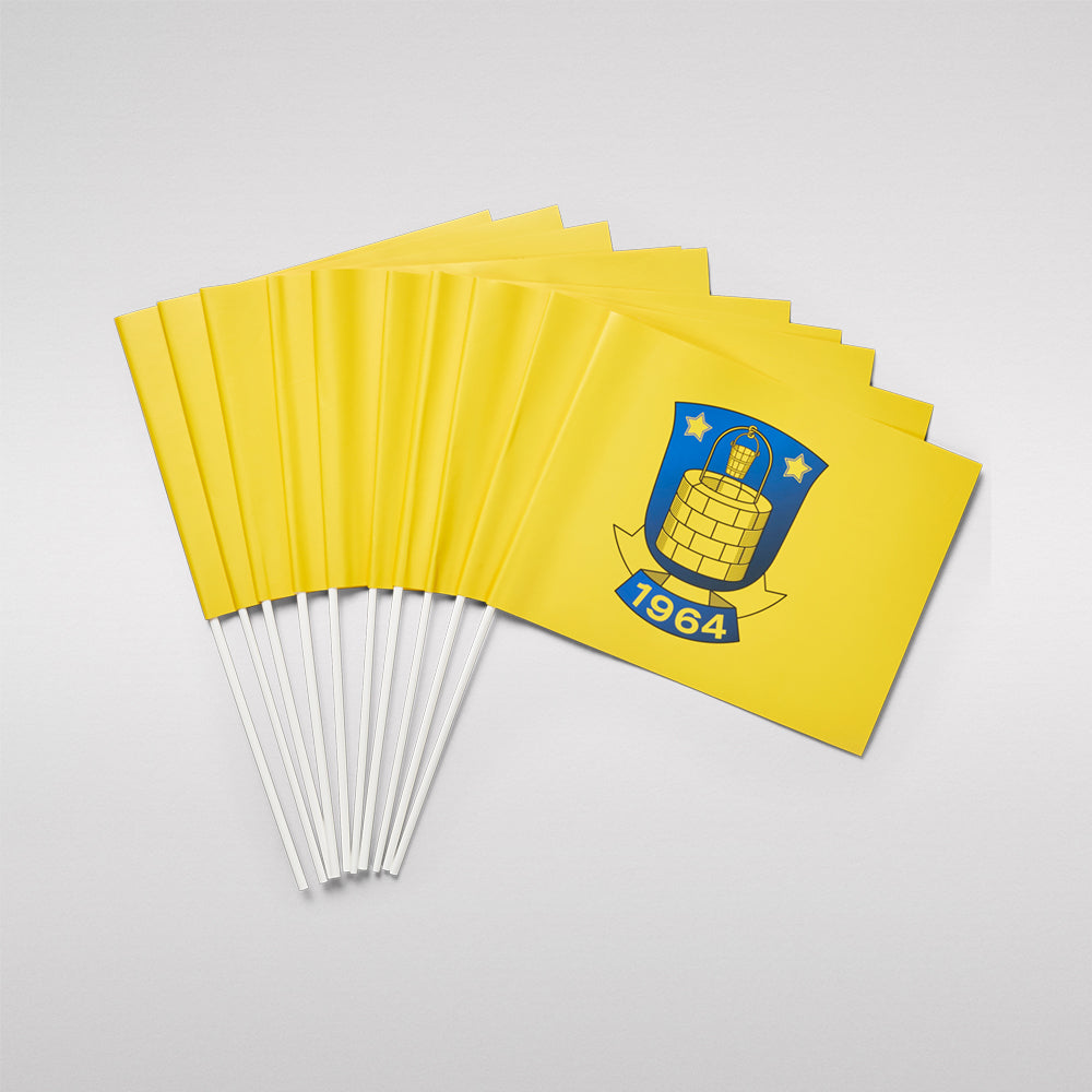 Brøndby Papirsflag 10 stk.