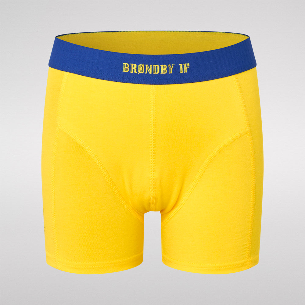 Brøndby Casual Boxershorts 3-pak Blå/Gul/Navy Børn