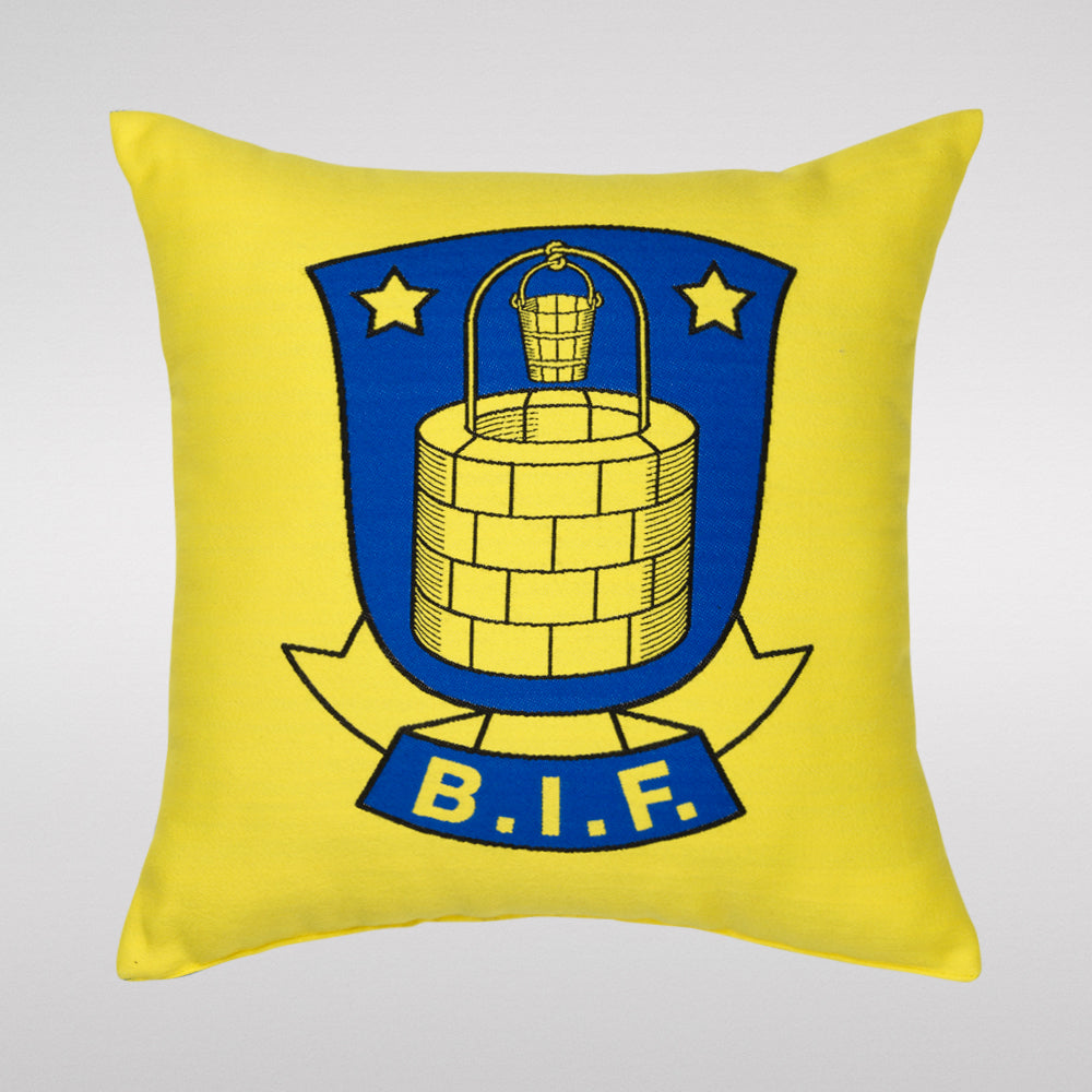 Brøndby Pude Gul m. Logo