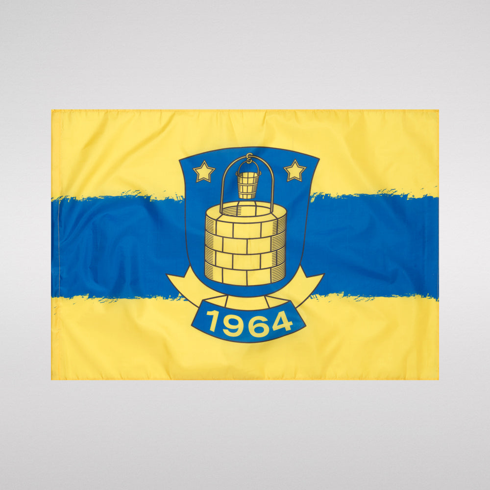 Brøndby Flag - 70x110cm Striber m. Logo