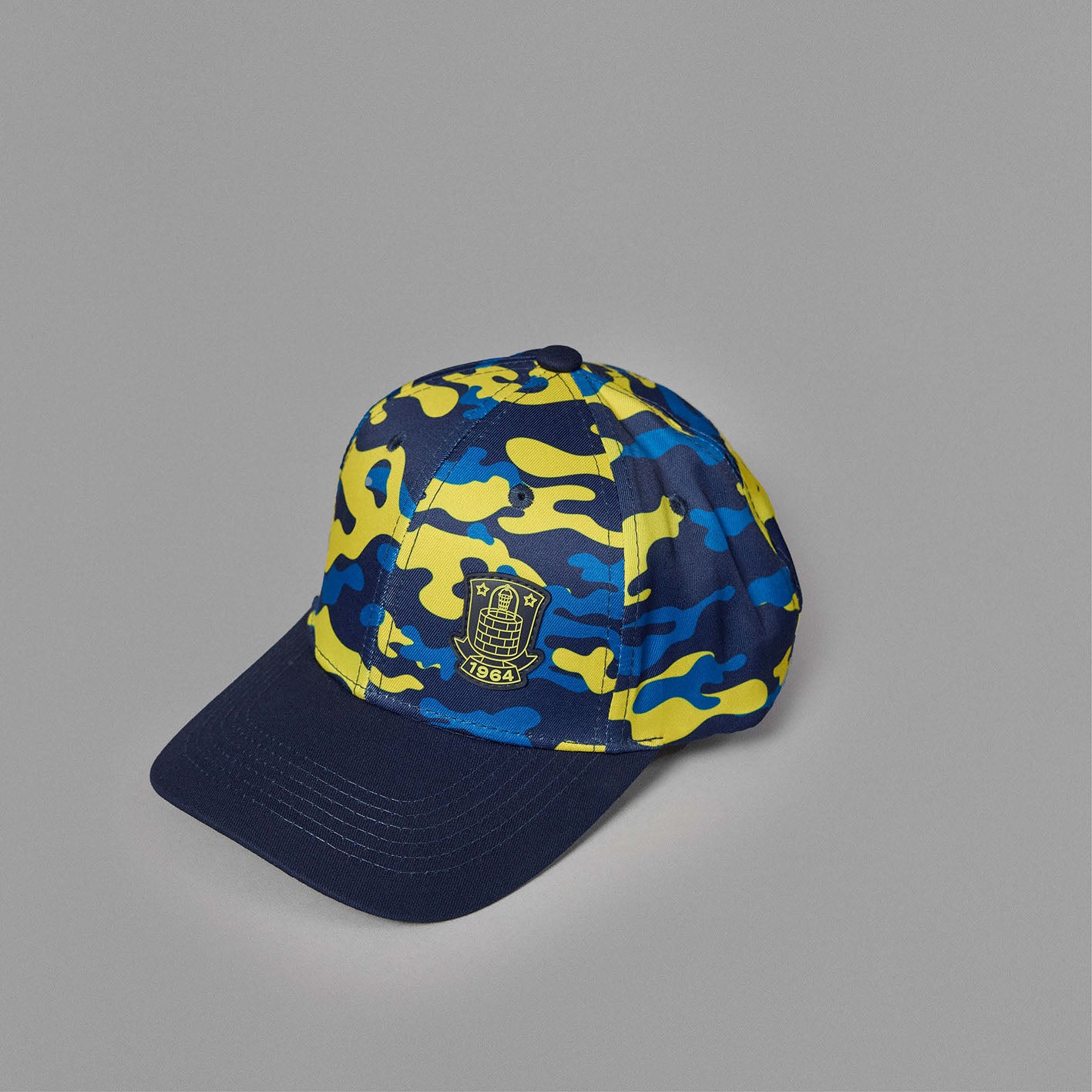 Cap - Gul og blå camo Børn