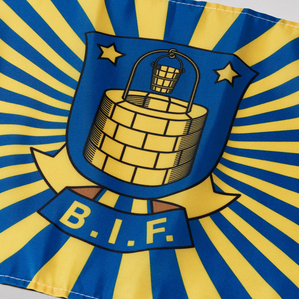 Brøndby Flag - 30x45cm Sol m. Logo