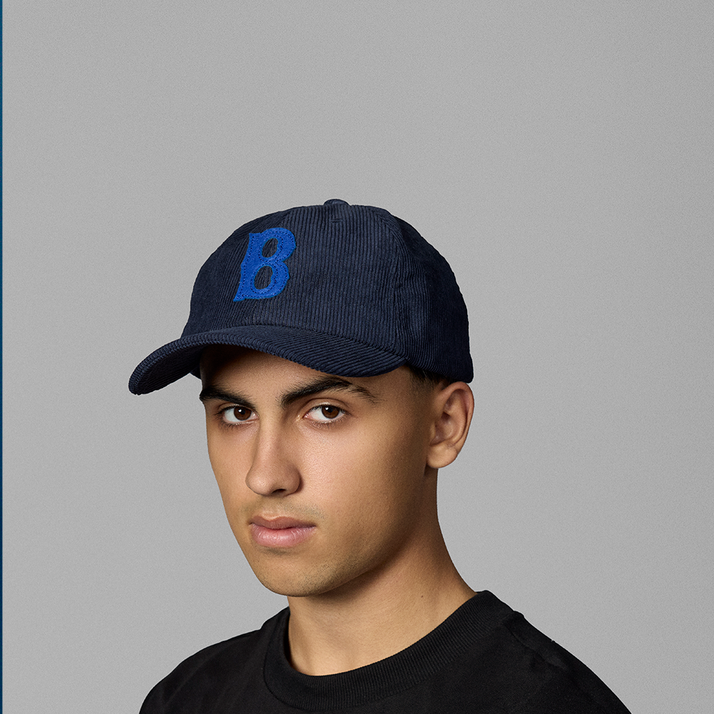 Cap – Dad Cap Navy fløjl med B