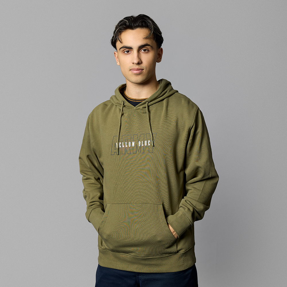 Brøndby Casual Hættetrøje Yellow Blue Army