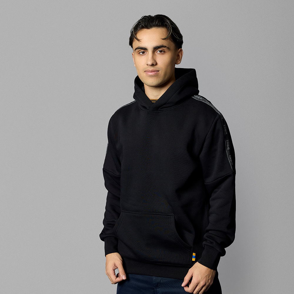 Hættetrøje Sort m. 1964 Bånd Børn