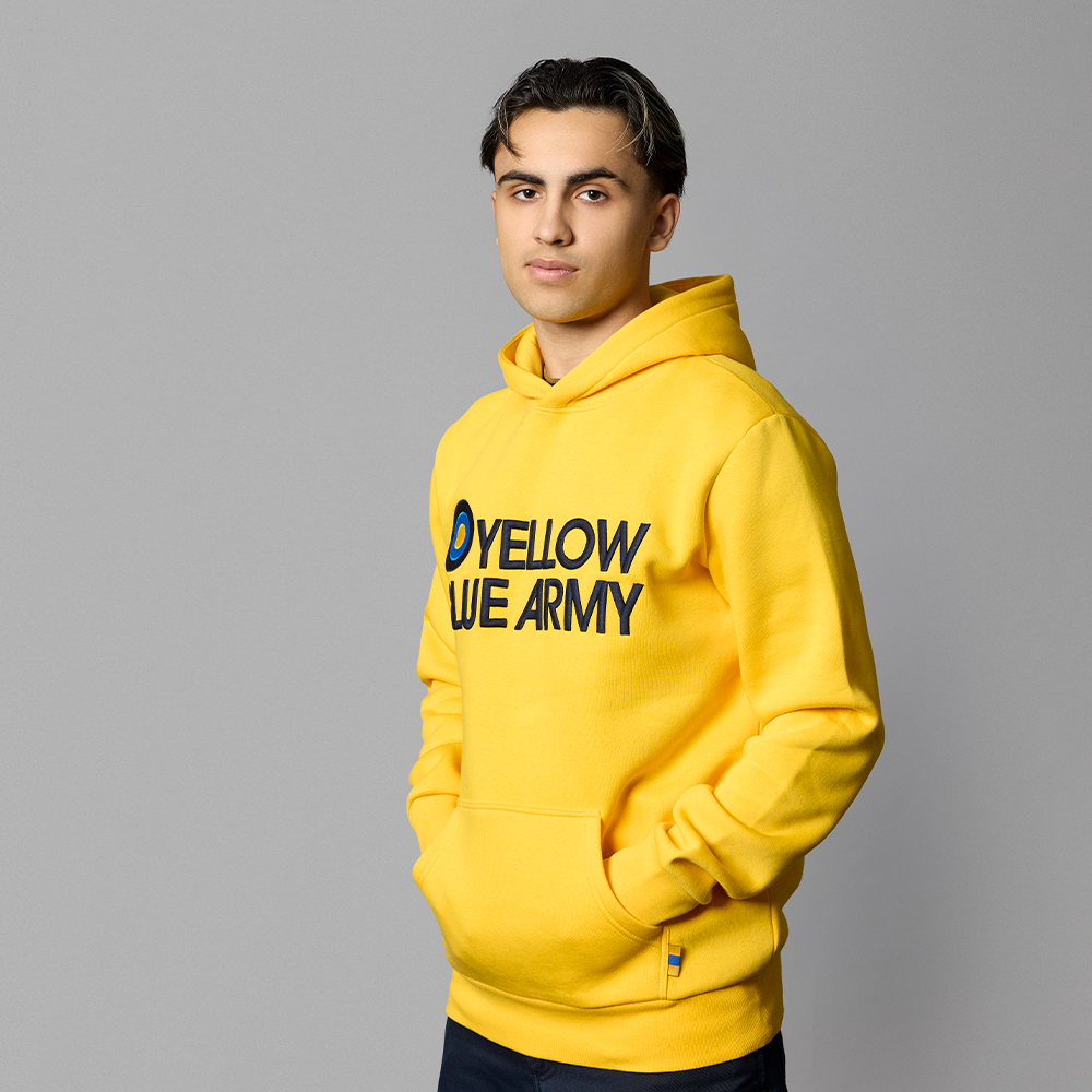 Hættetrøje Gul med YBA Børn