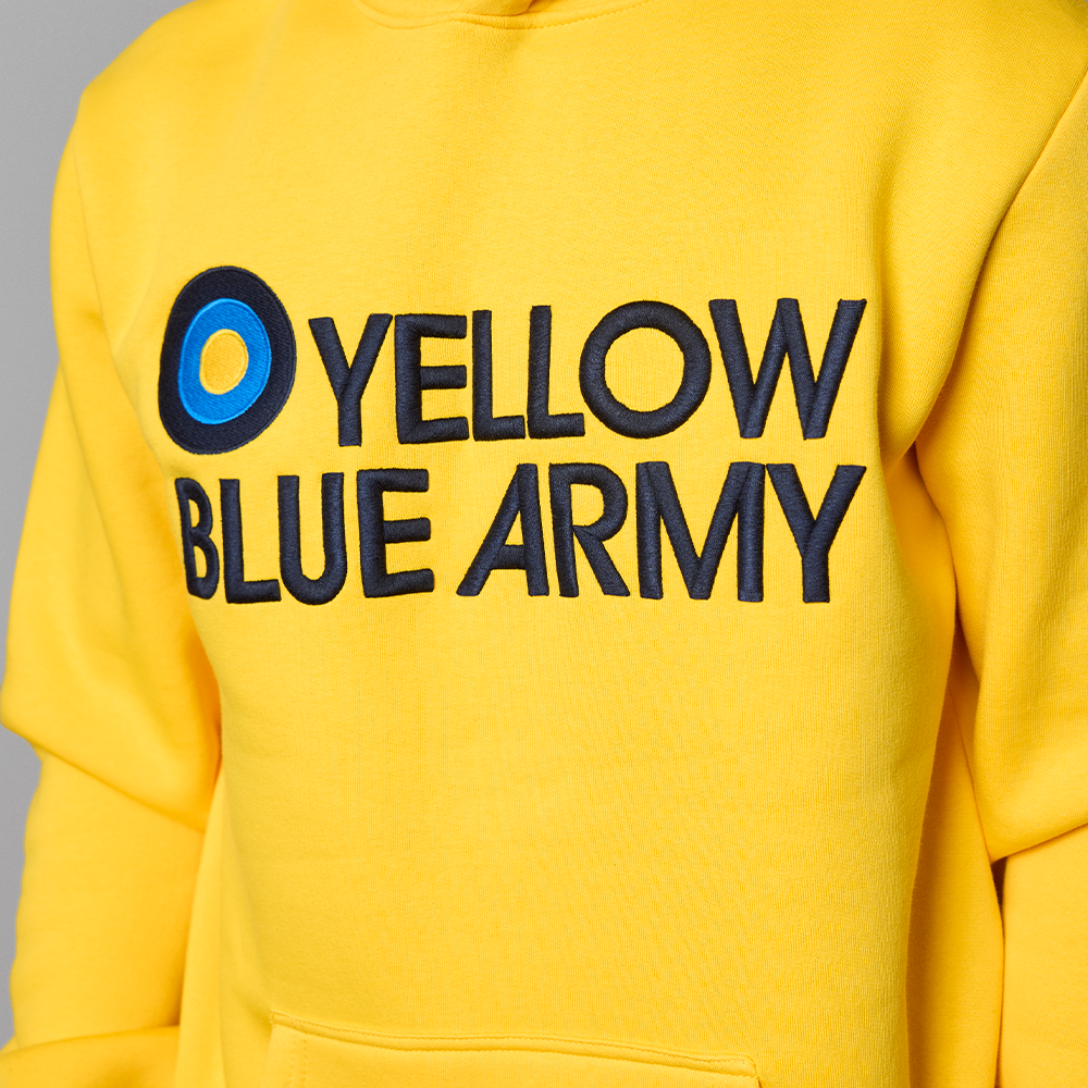 Hættetrøje Gul med YBA Børn