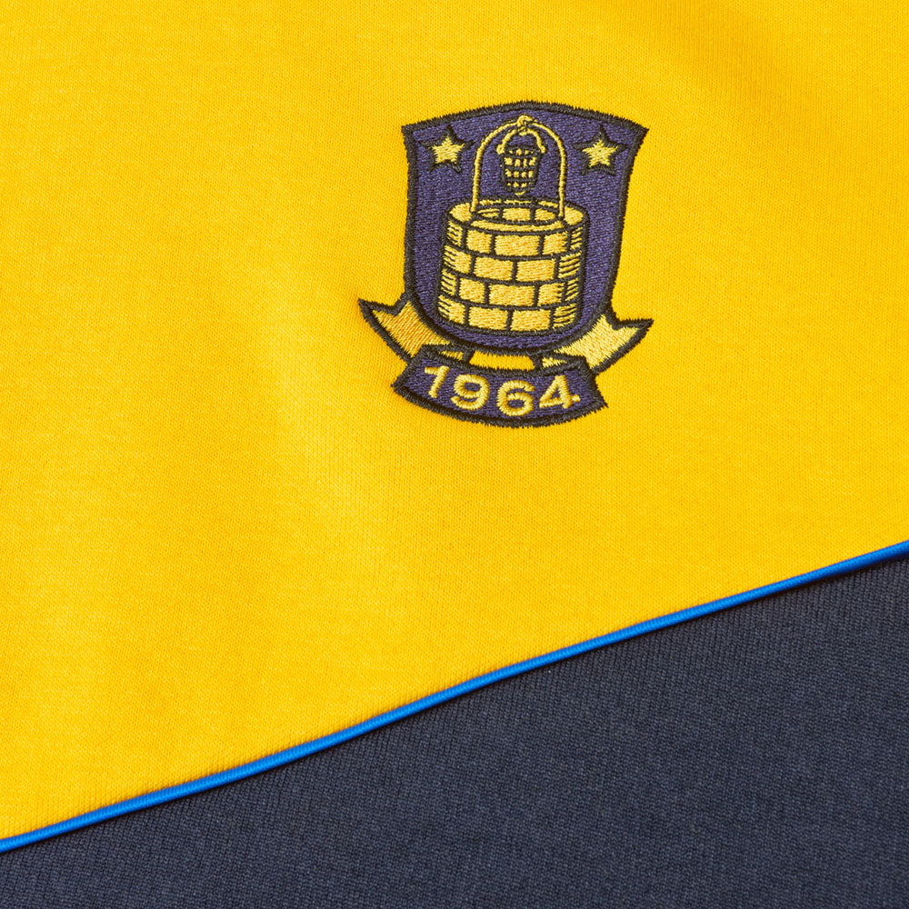 Hættetrøje Gul/Navy med Logo