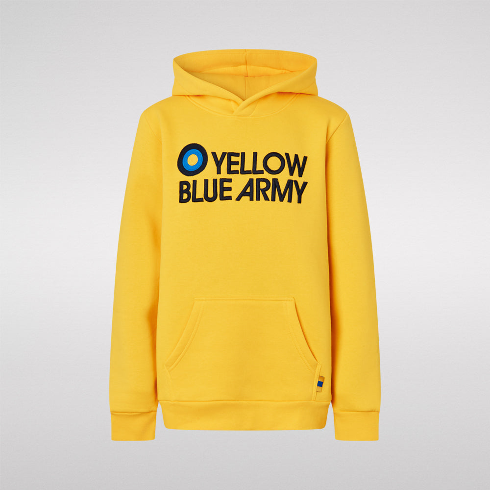 Hættetrøje Gul med YBA Børn