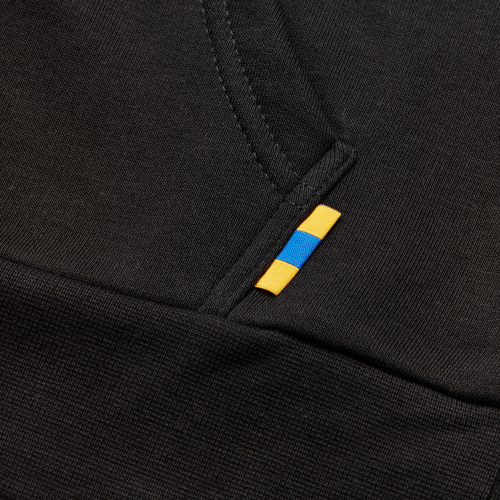 Hættetrøje Sort m. 1964 Bånd Børn