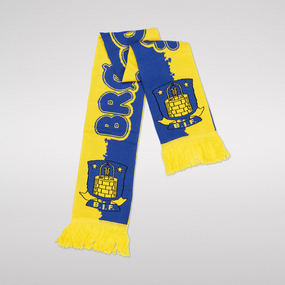 Halstørklæde til børn - Blå/Gul m. Brøndby IF