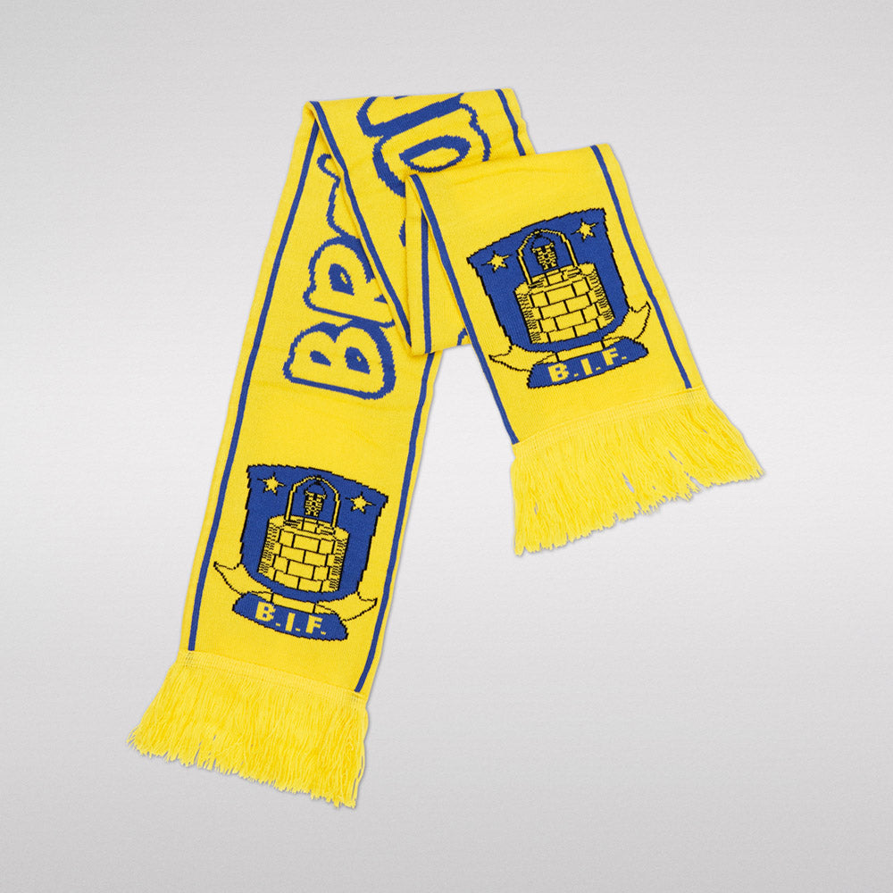 Halstørklæde til børn - Gul m. Brøndby IF