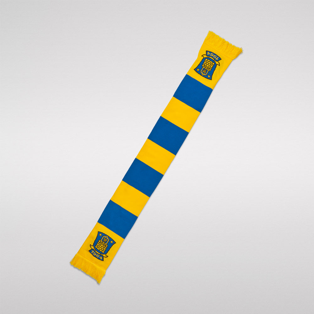 Halstørklæde - Gul/Blå med logo