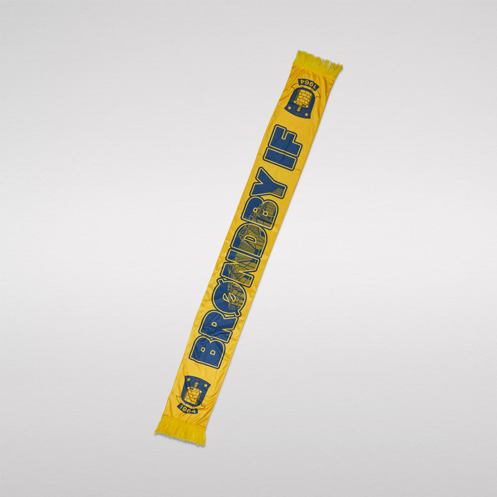 Halstørklæde – Poly Gul Brøndby IF