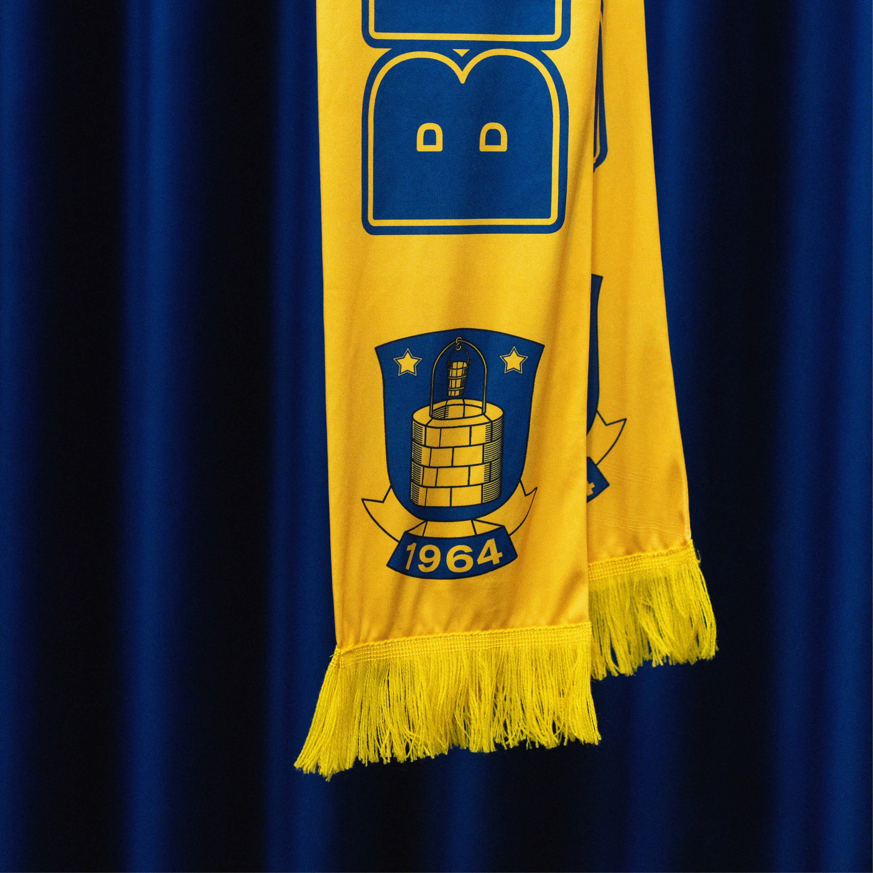 Halstørklæde – Poly Gul Brøndby IF