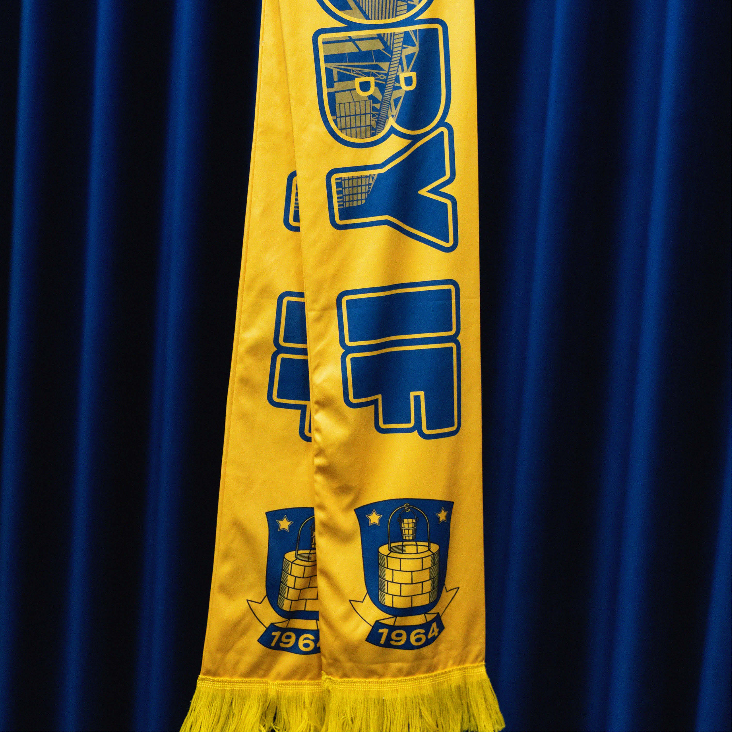 Halstørklæde – Poly Gul Brøndby IF