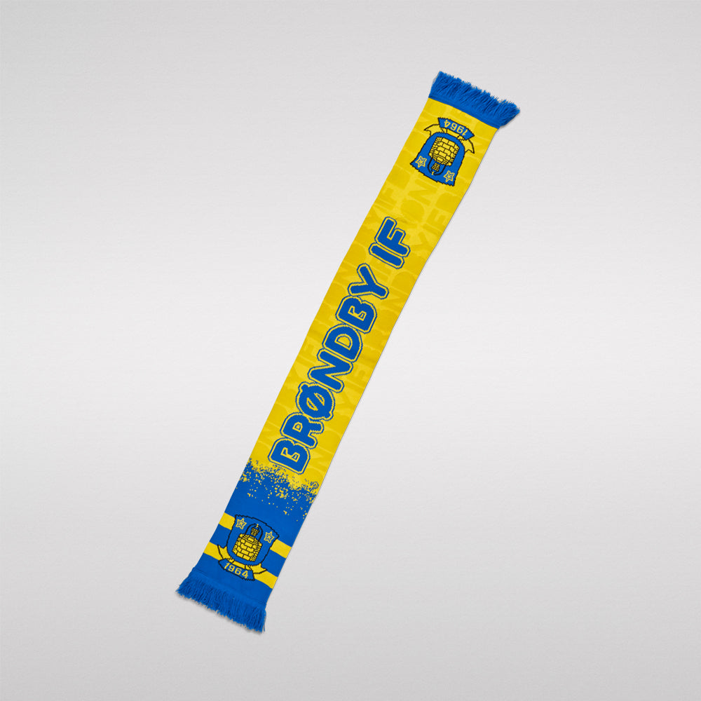 Halstørklæde til Børn Gul m. Brøndby IF
