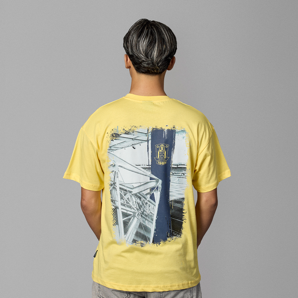 T-shirt - Gul med Stadion/Koordinater