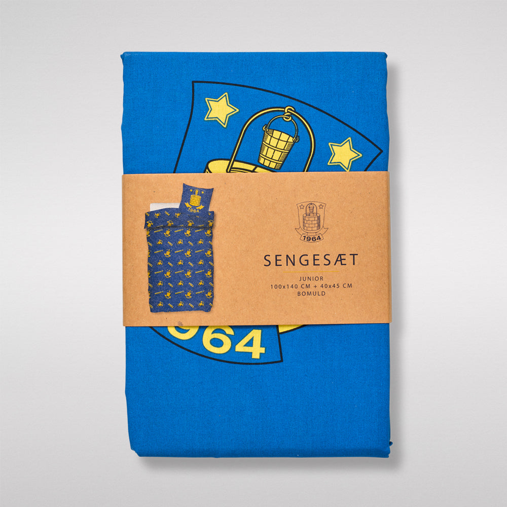 Sengesæt - Junior Blåt m/logo 100x140cm