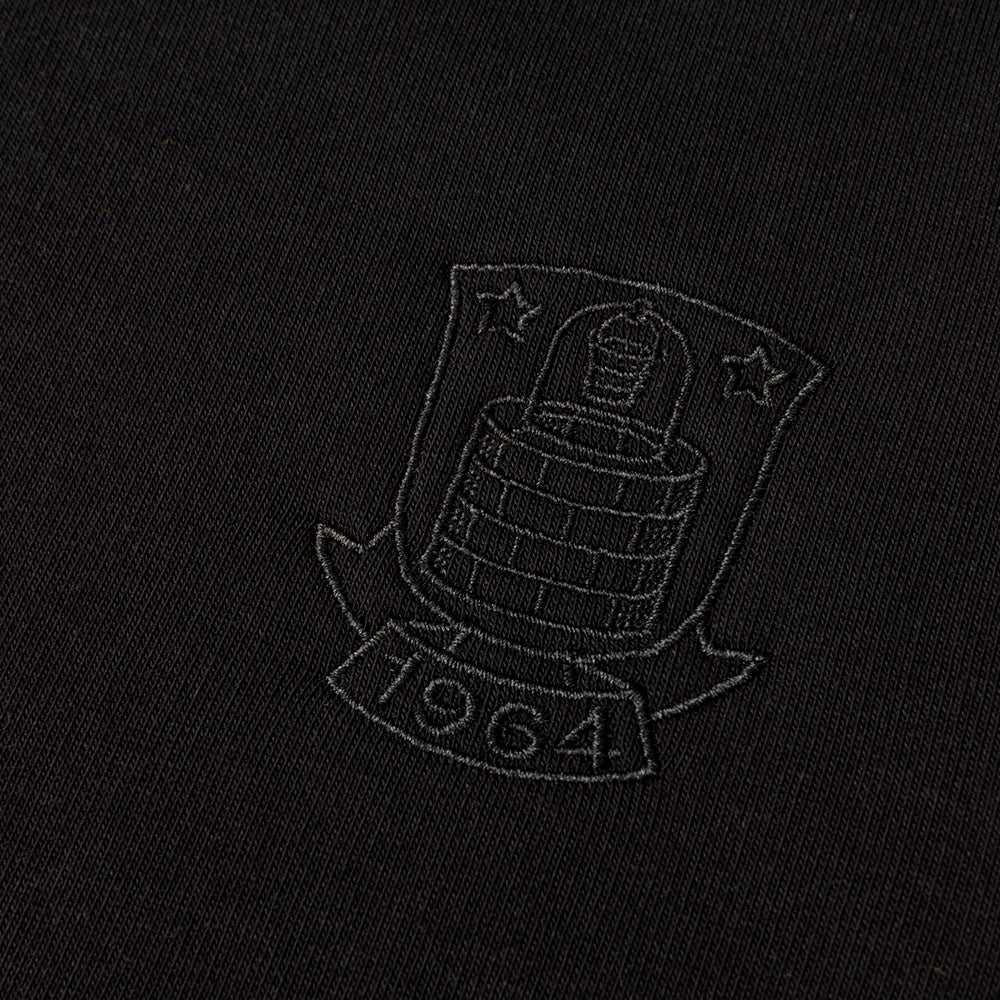 Sweatshirt Sort m. logo/striber