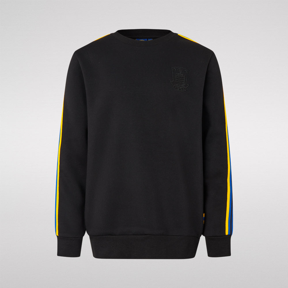 Sweatshirt Sort m. logo/striber Børn