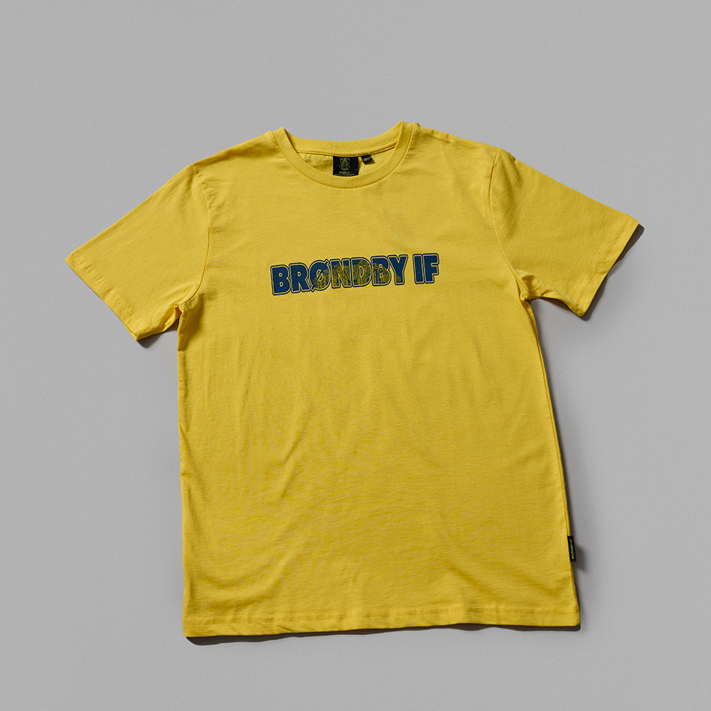 T-shirt – Gul Brøndby IF Børn