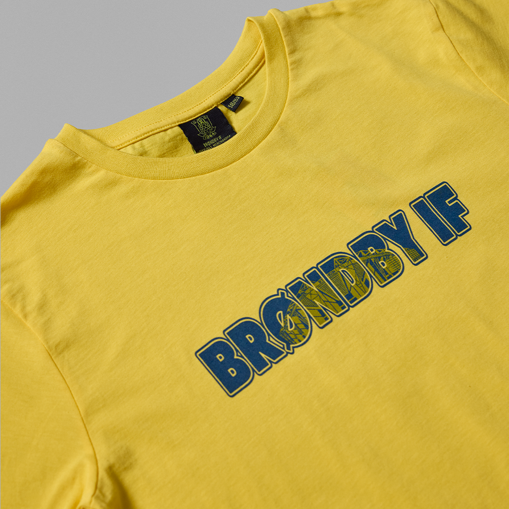 T-shirt – Gul Brøndby IF Børn