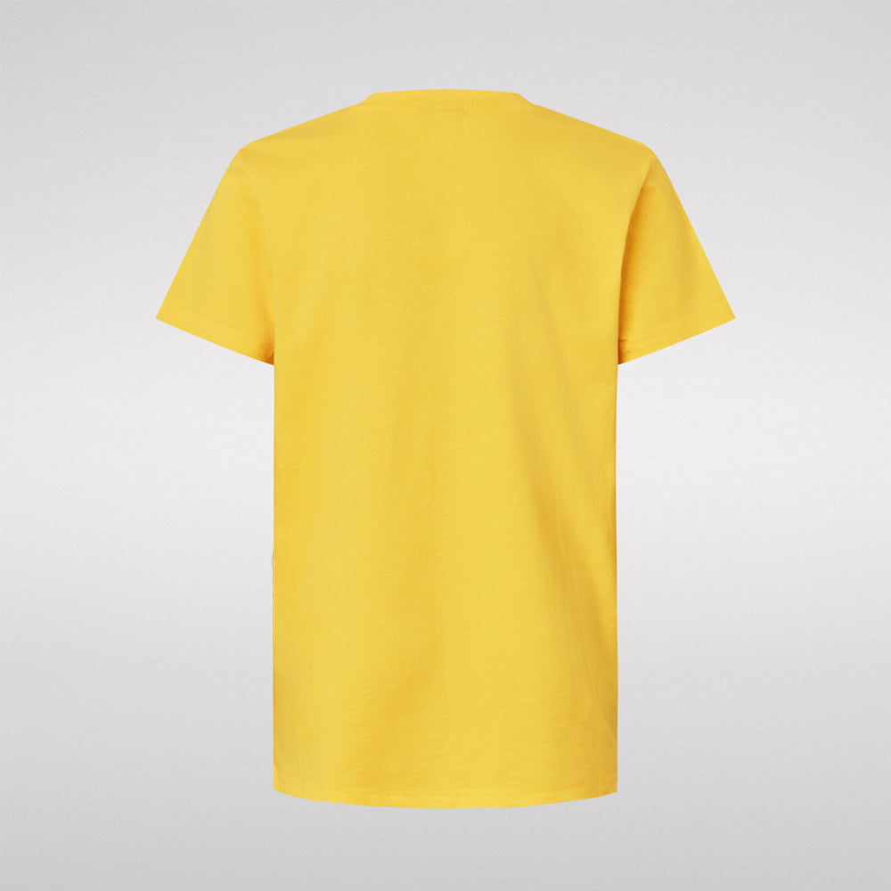 T-Shirt - Gul med Spiller Børn