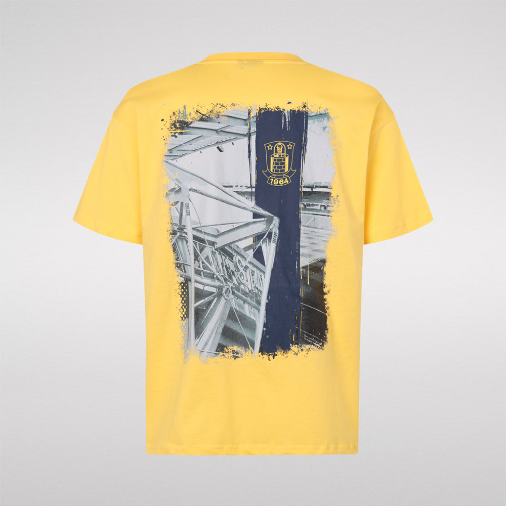 T-shirt - Gul med Stadion/Koordinater