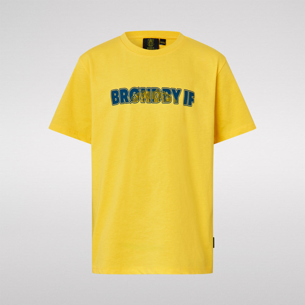 T-shirt – Gul Brøndby IF Børn