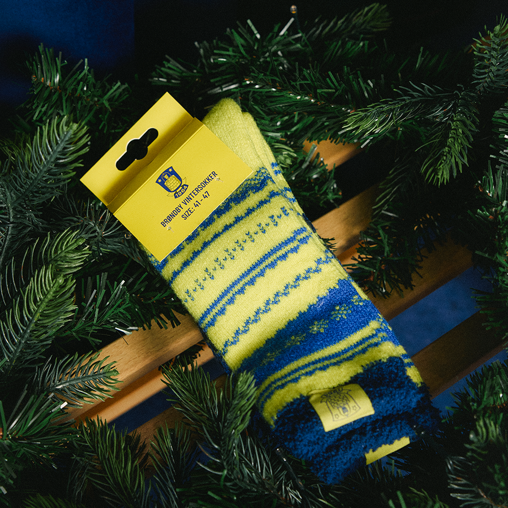 Vintersokker Gul/Blå