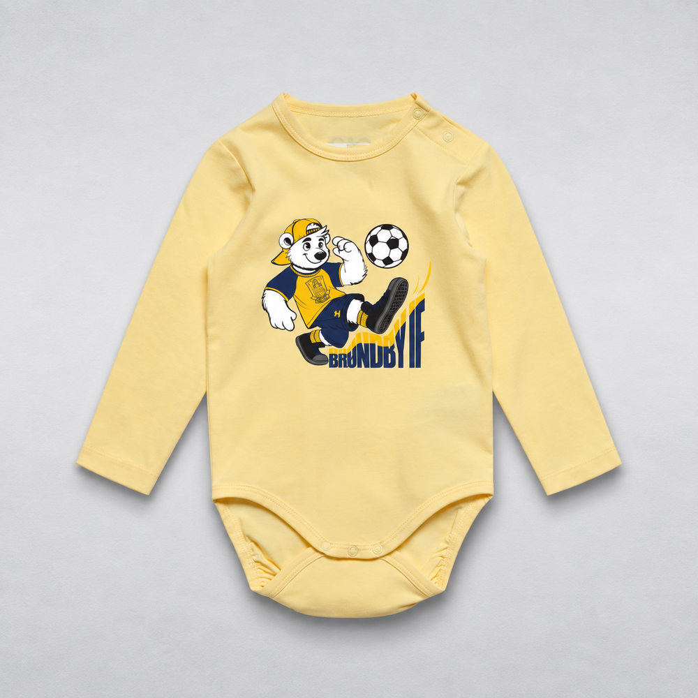 Brøndby X Hummel Body L/S Gul – Nanok m. Brøndby IF