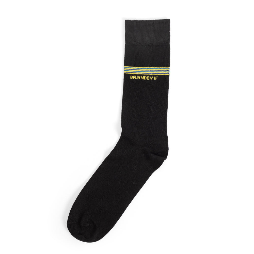 Brøndby Strømper 2-pak sort/navy