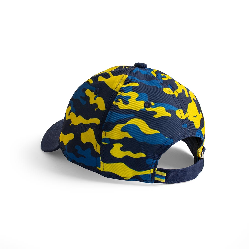 Cap - Gul og blå camo Børn