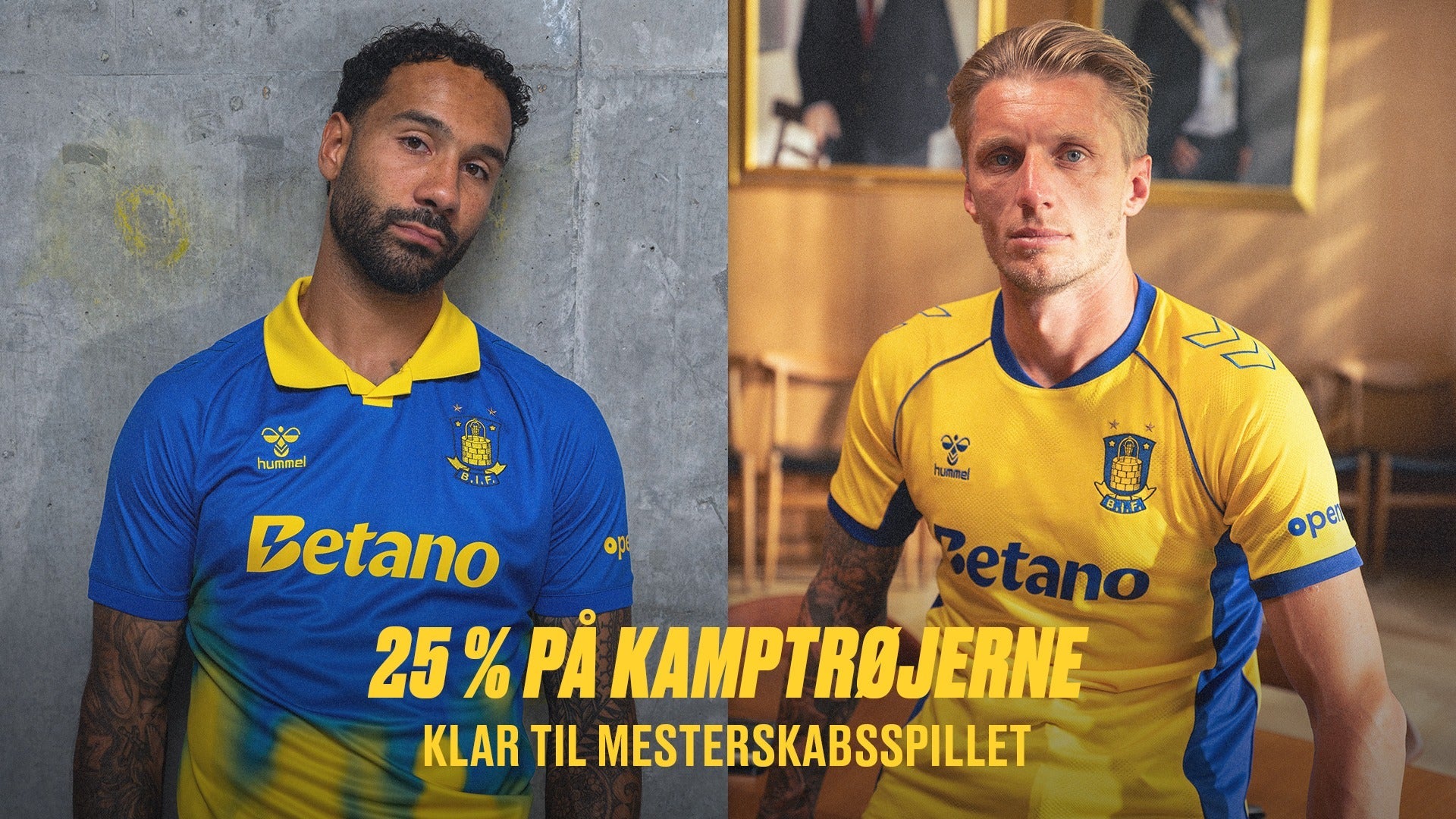 25% på kamptrøjerne