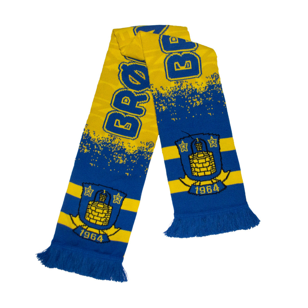 Halstørklæde til Børn Gul m. Brøndby IF
