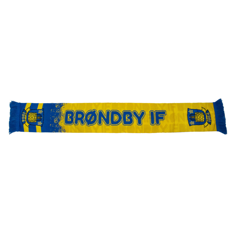 Halstørklæde til Børn Gul m. Brøndby IF