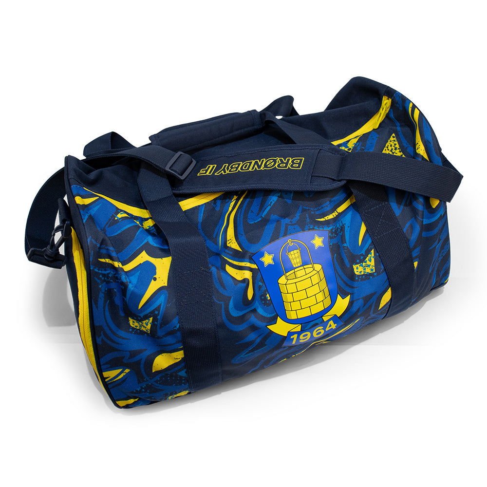 Brøndby Sportstaske Blå/Gul m.Logo