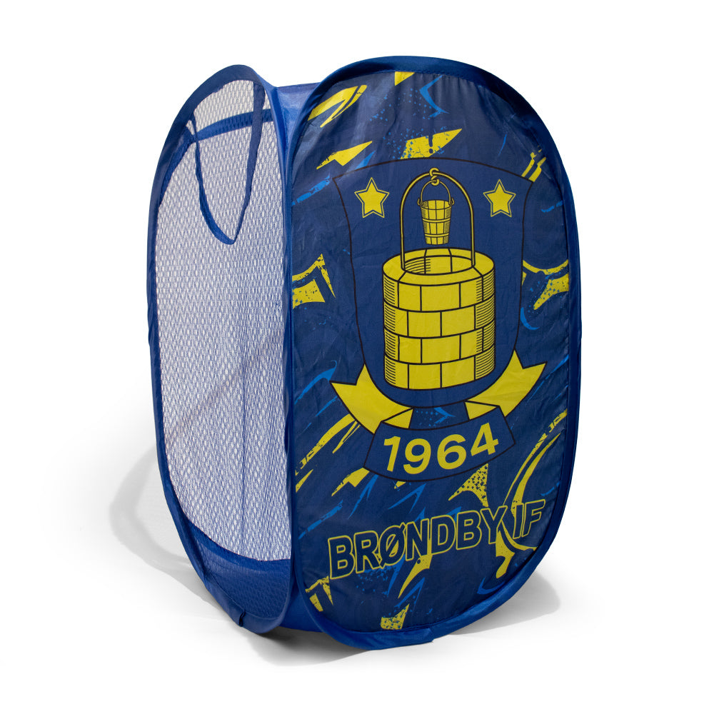 Brøndby Pop-up Kurv Blå/Gul m.Logo