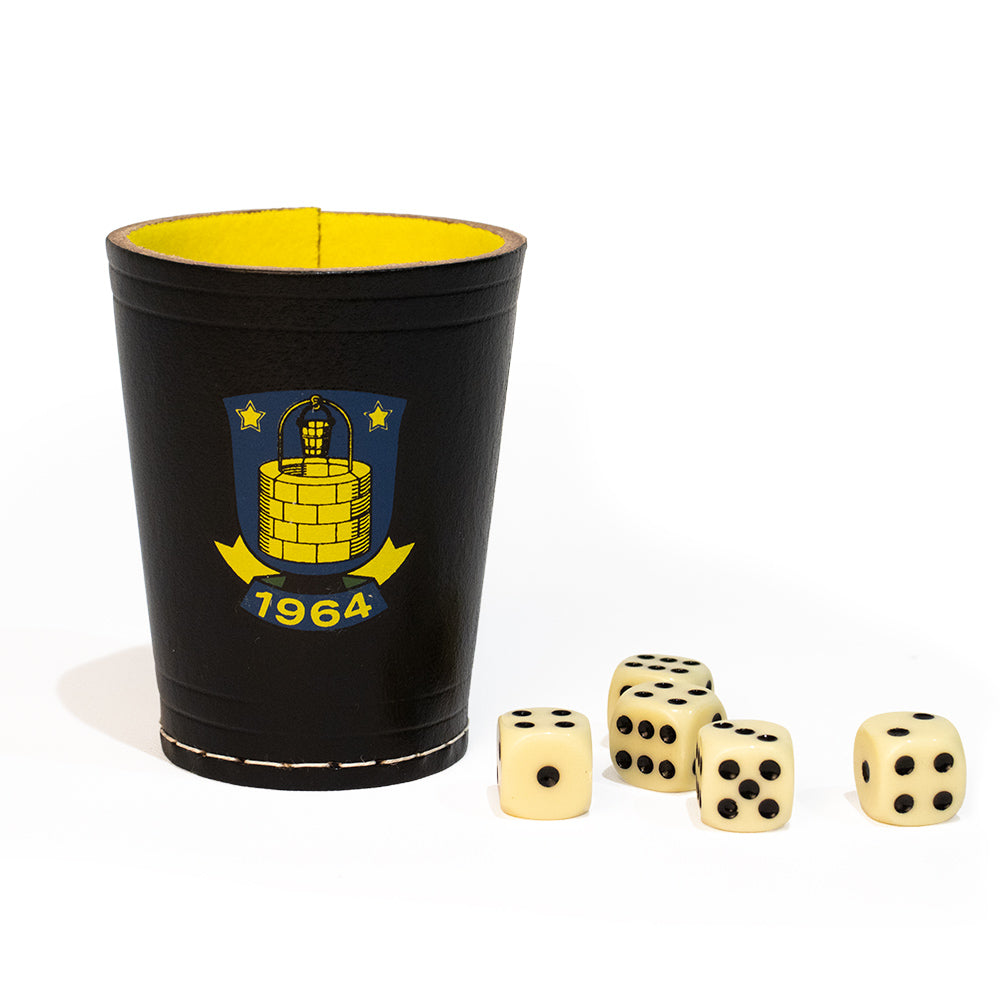 Raflebæger med 5 terninger