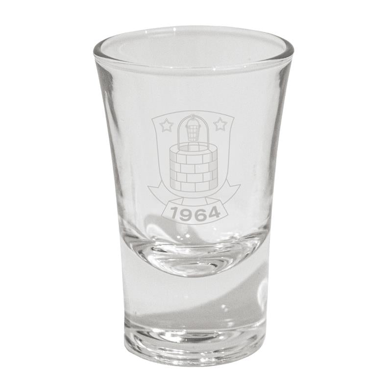 Shotsglas med Brøndby logo
